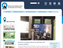 Tablet Screenshot of nabet.qci.org.in